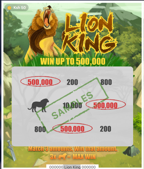 Lion King Scratch Win
